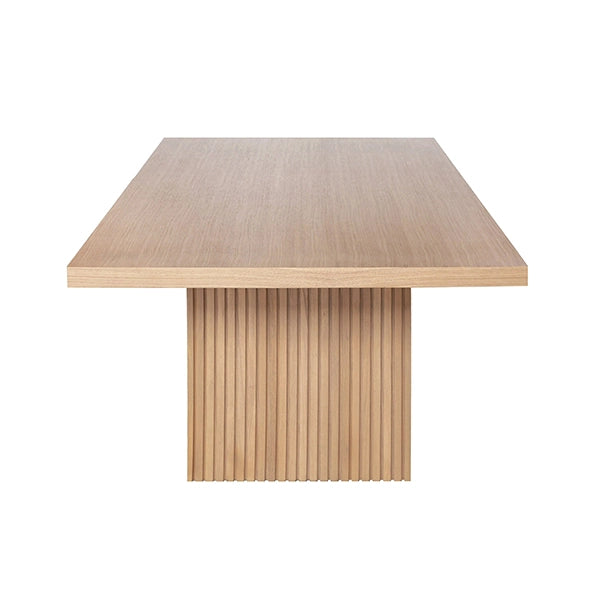 Worlds Away - Patterson Plank Style Slatted Base Dining Table in Natural Oak - PATTERSON NO