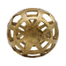 Worlds Away - Large Round Metal Ball With Geo Cutouts In Textured Brass - PAXON LG - GreatFurnitureDeal