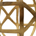 Worlds Away - Large Round Metal Ball With Geo Cutouts In Textured Brass - PAXON LG - GreatFurnitureDeal