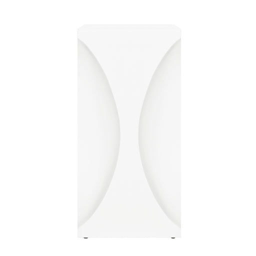Worlds Away - Pinto Occassional Table in Matte White Lacquer - PINTO WH - GreatFurnitureDeal