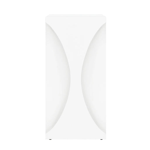 Worlds Away - Pinto Occassional Table in Matte White Lacquer - PINTO WH - GreatFurnitureDeal