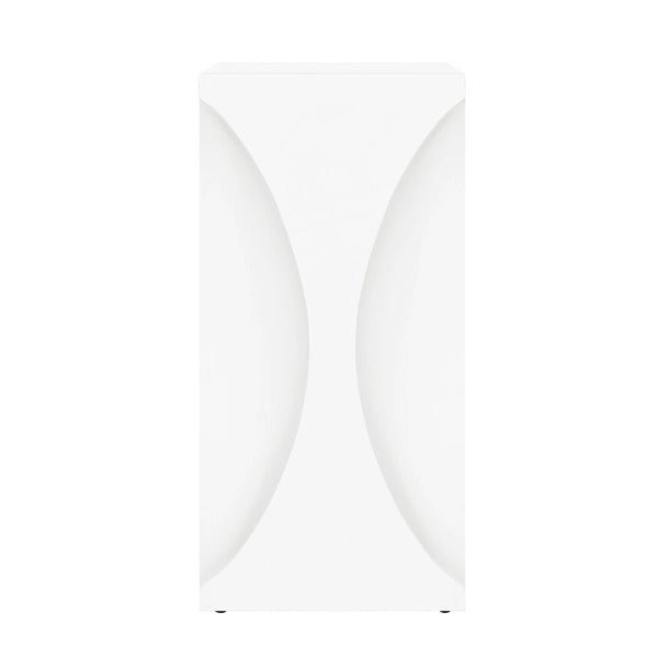 Worlds Away - Pinto Occassional Table in Matte White Lacquer - PINTO WH