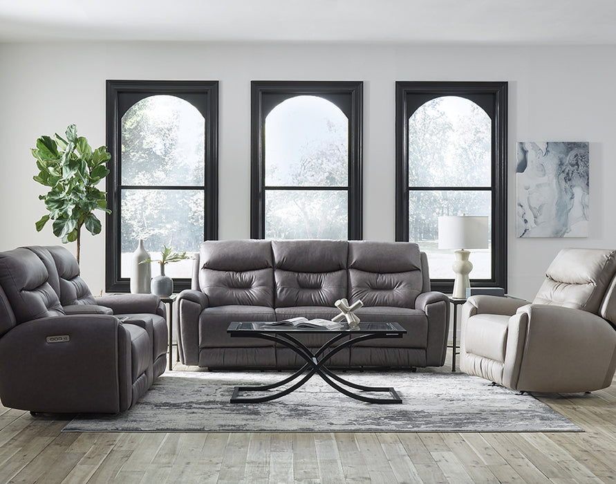 Southern Motion - Point Break Triple Power Sofa in Greystone - 356-64P