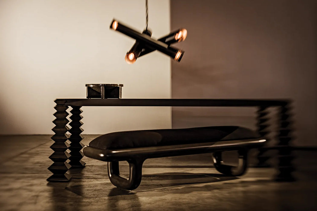NOIR Furniture - Javelin Chandelier in Matte Black - PZ013MTB - GreatFurnitureDeal