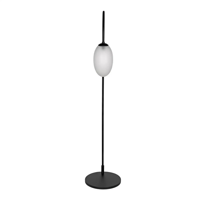 NOIR Furniture - Swan Floor Lamp in Matte Black - PZ017MTB - GreatFurnitureDeal