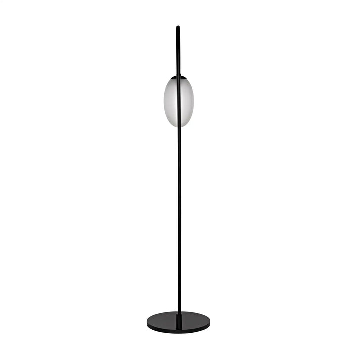 NOIR Furniture - Swan Floor Lamp in Matte Black - PZ017MTB