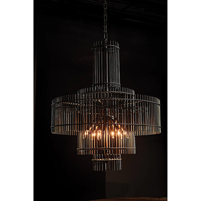 Noir Furniture - Ghost Chandelier in Matte Black - PZ022MTB - GreatFurnitureDeal