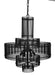 Noir Furniture - Ghost Chandelier in Matte Black - PZ022MTB - GreatFurnitureDeal
