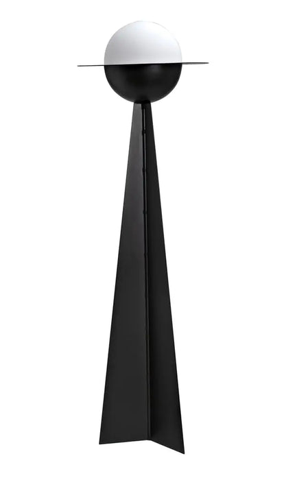 Noir Furniture - Saturn Floor Lamp in Matte Black - PZ025MTB - GreatFurnitureDeal