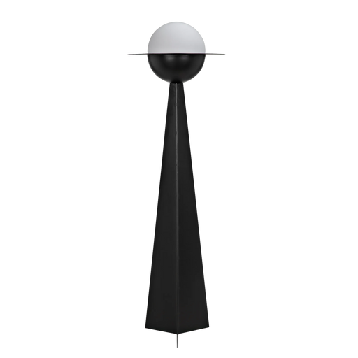Noir Furniture - Saturn Floor Lamp in Matte Black - PZ025MTB - GreatFurnitureDeal