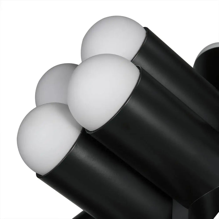 Noir Furniture - Massimo Chandelier in Matte Black - PZ032MTB - GreatFurnitureDeal