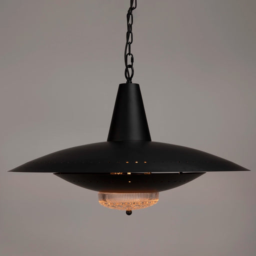 Noir Furniture - UFO Pendant in Matte Black - PZ042MTB - GreatFurnitureDeal
