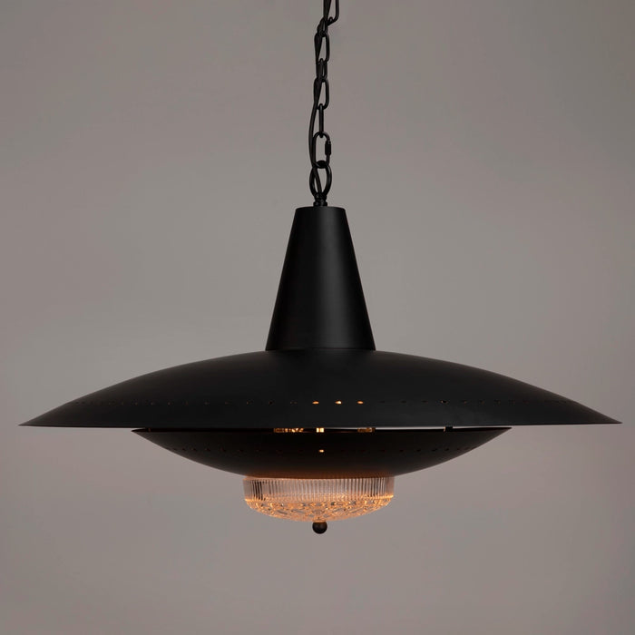 Noir Furniture - UFO Pendant in Matte Black - PZ042MTB - GreatFurnitureDeal