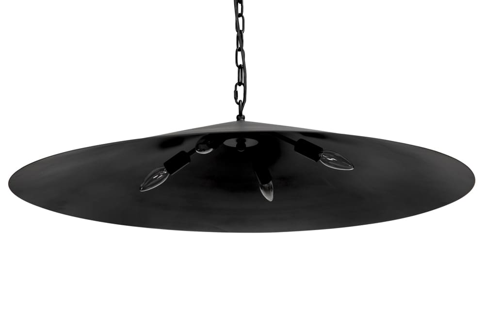 Noir Furniture - Lark Pendant in Matte Black - PZ043MTB - GreatFurnitureDeal