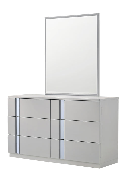 J&M Furniture - Palermo Dresser and Mirror Set in Grey - 17714-C-DR+M - GreatFurnitureDeal