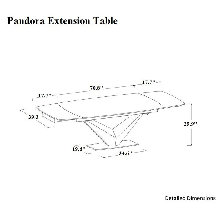 J&M Furniture - Pandora Extension Dining Table - 17233-T - GreatFurnitureDeal