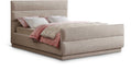 Meridian Furniture - Paxton Beige Chenille Fabric Upholstered King Bed (3 Boxes) - PaxtonBeige-K - GreatFurnitureDeal