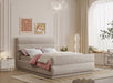 Meridian Furniture - Paxton Beige Chenille Fabric Upholstered King Bed (3 Boxes) - PaxtonBeige-K - GreatFurnitureDeal