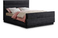 Meridian Furniture - Paxton Black Chenille Fabric Upholstered King Bed (3 Boxes) - PaxtonBlack-K - GreatFurnitureDeal