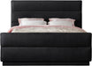 Meridian Furniture - Paxton Black Chenille Fabric Upholstered King Bed (3 Boxes) - PaxtonBlack-K - GreatFurnitureDeal