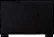 Meridian Furniture - Paxton Black Chenille Fabric Upholstered King Bed (3 Boxes) - PaxtonBlack-K - GreatFurnitureDeal