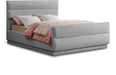 Meridian Furniture - Paxton Grey Chenille Fabric Upholstered King Bed (3 Boxes) - PaxtonGrey-K - GreatFurnitureDeal