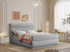 Meridian Furniture - Paxton Grey Chenille Fabric Upholstered King Bed (3 Boxes) - PaxtonGrey-K - GreatFurnitureDeal