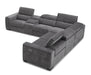 J&M Furniture - Picasso 6Pc Fabric Motion Sectional Sofa In Dark Grey - 19965-DG - GreatFurnitureDeal