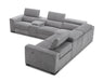 J&M Furniture - Picasso 6Pc Fabric Motion Sectional Sofa In Light Grey - 19965-LTG - GreatFurnitureDeal