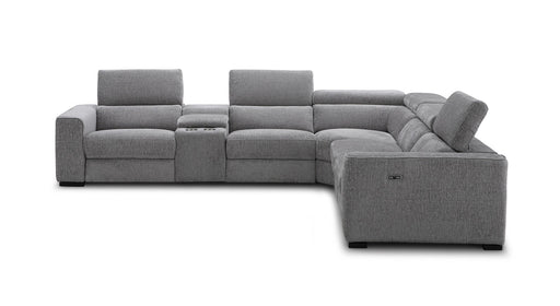 J&M Furniture - Picasso 6Pc Fabric Motion Sectional Sofa In Light Grey - 19965-LTG - GreatFurnitureDeal