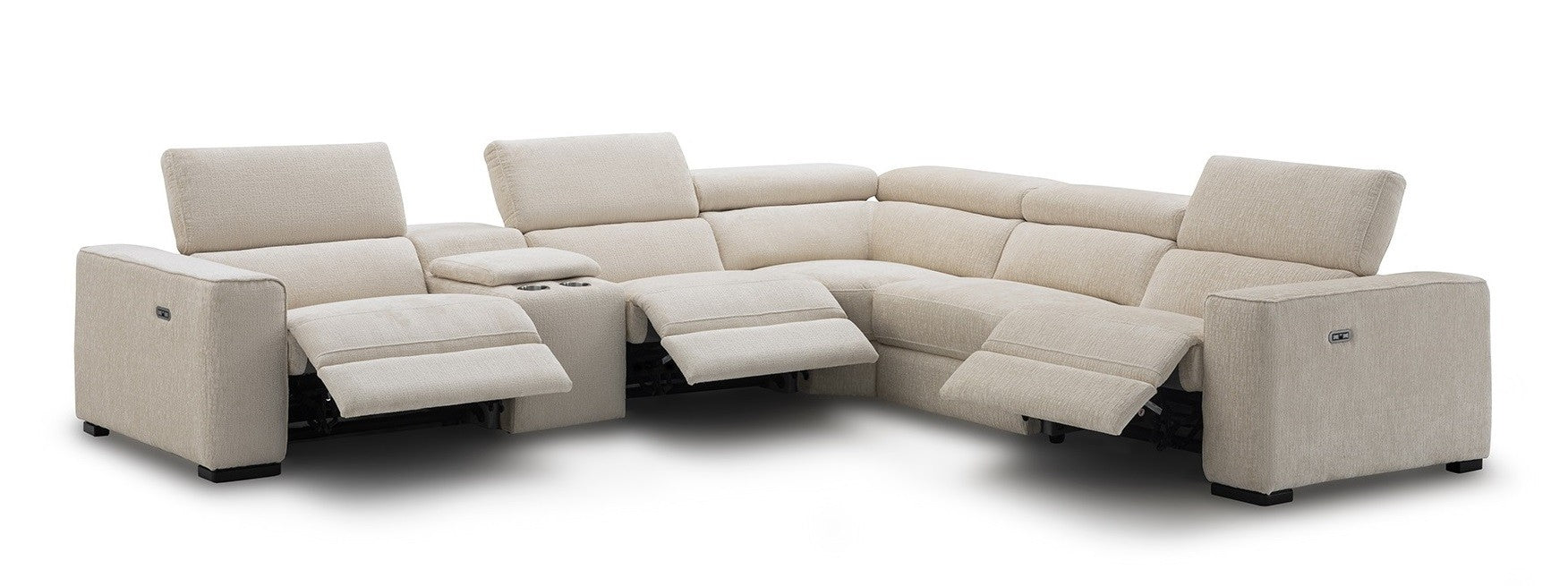 J&M Furniture - Picasso 6Pc Fabric Motion Sectional Sofa In Sand - 19965-S - GreatFurnitureDeal