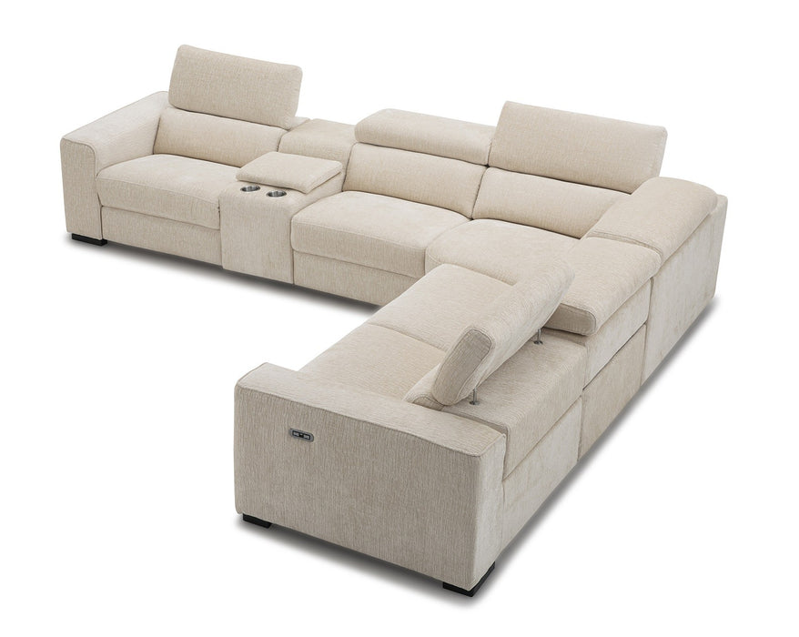 J&M Furniture - Picasso 6Pc Fabric Motion Sectional Sofa In Sand - 19965-S - GreatFurnitureDeal