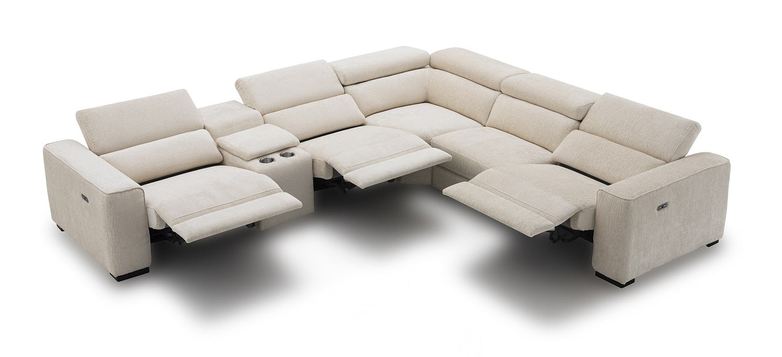 J&M Furniture - Picasso 6Pc Fabric Motion Sectional Sofa In Sand - 19965-S - GreatFurnitureDeal