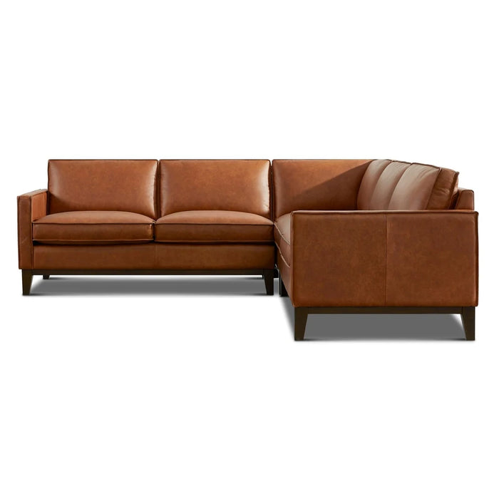 GFD Leather - Pimlico Top Grain Leather Sectional Sofa - 6379-32+33+85 - GreatFurnitureDeal