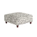 Southern Home Furnishings - Fossil Ebony Cocktail Ottoman in Multi - 109-C Fossil Ebony-MTO - GreatFurnitureDeal