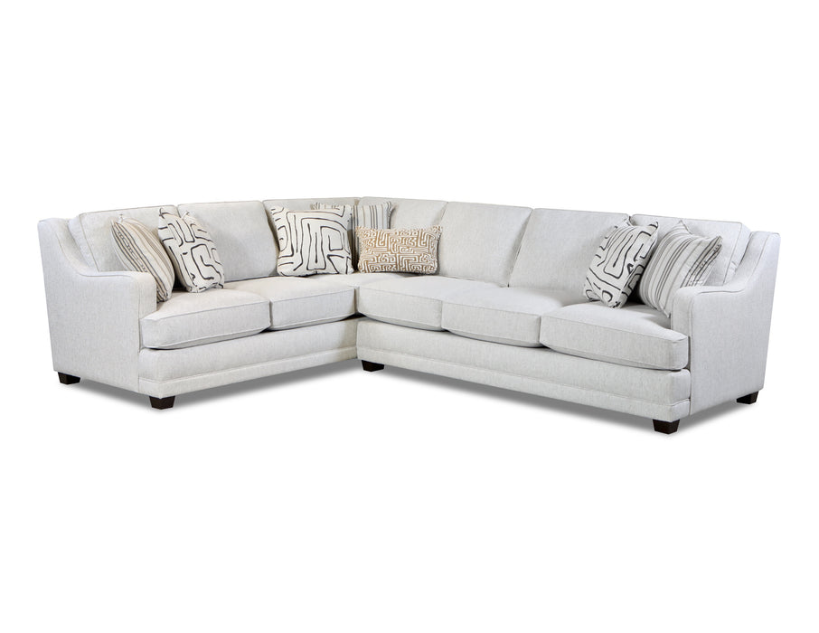 Southern Home Furnishings - Durango Sectional in Off White - 77000-31R/33L Durango Pewter - GreatFurnitureDeal