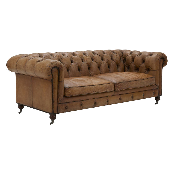 GJ Styles - Newport Chesterfield Sofa In Antiqued Buffalo - RA112 - GreatFurnitureDeal