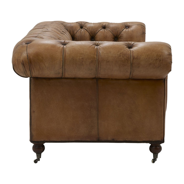 GJ Styles - Newport Chesterfield Sofa In Antiqued Buffalo - RA112 - GreatFurnitureDeal