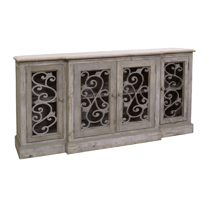 GJ Styles - Sideboard With Iron Fretwork - RA26 - GreatFurnitureDeal