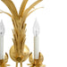 Worlds Away - Reseda Palm Two Arm Tole Wall Sconce In Gold Leaf - RESEDA G - GreatFurnitureDeal