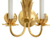Worlds Away - Reseda Palm Two Arm Tole Wall Sconce In Gold Leaf - RESEDA G - GreatFurnitureDeal