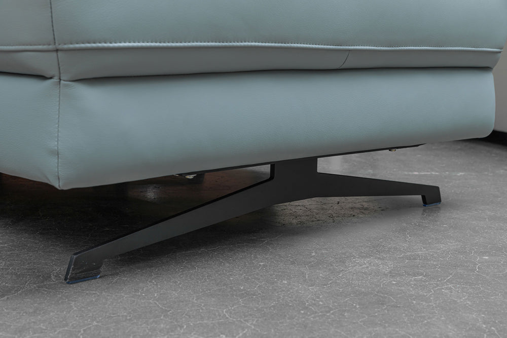 ESF Furniture - RG19141A Sectional Sofa w/ Recliner in Blue - RG19141A-SEC-BLUE - GreatFurnitureDeal