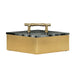 Worlds Away - Large Diamond Shaped Brass Box With Black Marble Top And Brass Bamboo Handle - RHOMA LG - GreatFurnitureDeal
