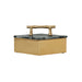 Worlds Away - Small Diamond Shaped Brass Box With Black Marble Top And Brass Bamboo Handle - RHOMA SM - GreatFurnitureDeal