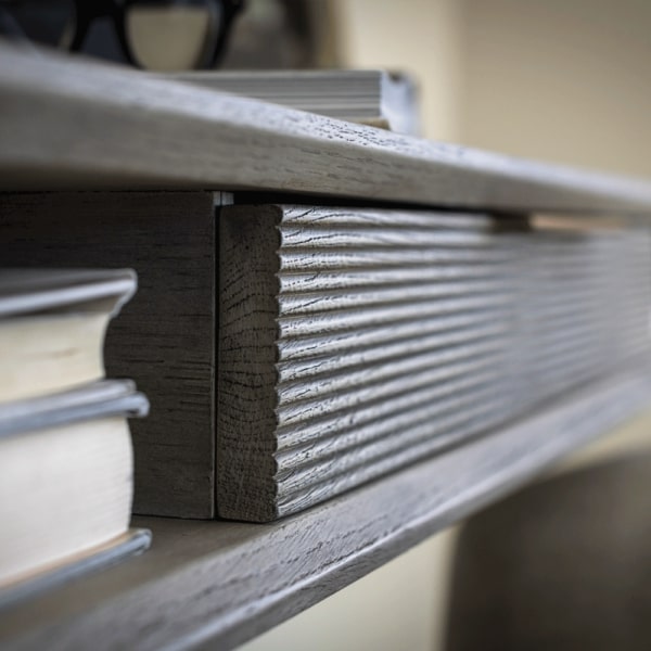 Riley Desk in Brushed Smoke - AT102-BRS - GreatFurnitureDeal