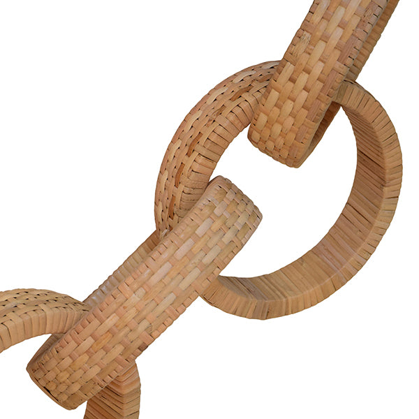 Worlds Away - Round Natural Rattan Decorative Chain - RINGLO - GreatFurnitureDeal