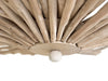 Worlds Away - Small Round Wall Sconce Handcrafted With Whitewash Eurcalyptus Wood - RIO SM - GreatFurnitureDeal