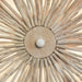 Worlds Away - Small Round Wall Sconce Handcrafted With Whitewash Eurcalyptus Wood - RIO SM - GreatFurnitureDeal