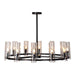 GJ Styles - Randor Chandelier in Matte Black - RL101 - GreatFurnitureDeal