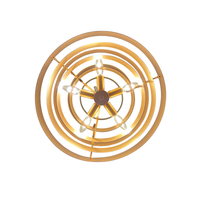 GJ Styles - Wynyard Chandelier in White - RL132 - GreatFurnitureDeal